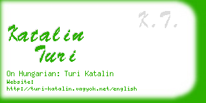 katalin turi business card